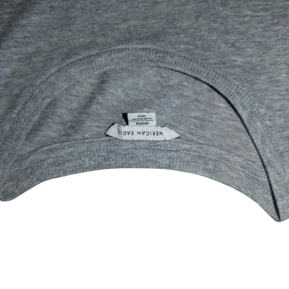 🛍️American Eagle Outfitters Heather Gray Casual Dress With Pockets - Picture 4 of 5